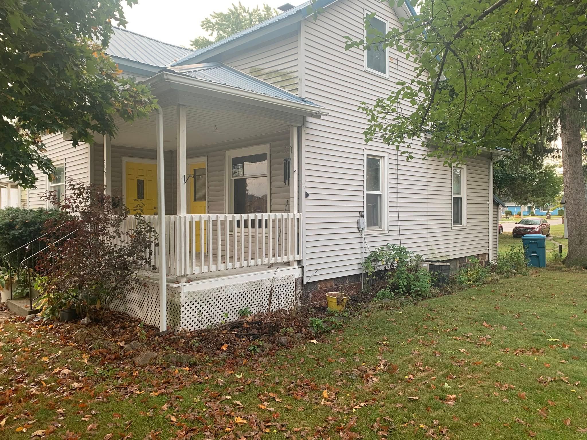 Yard before mulch