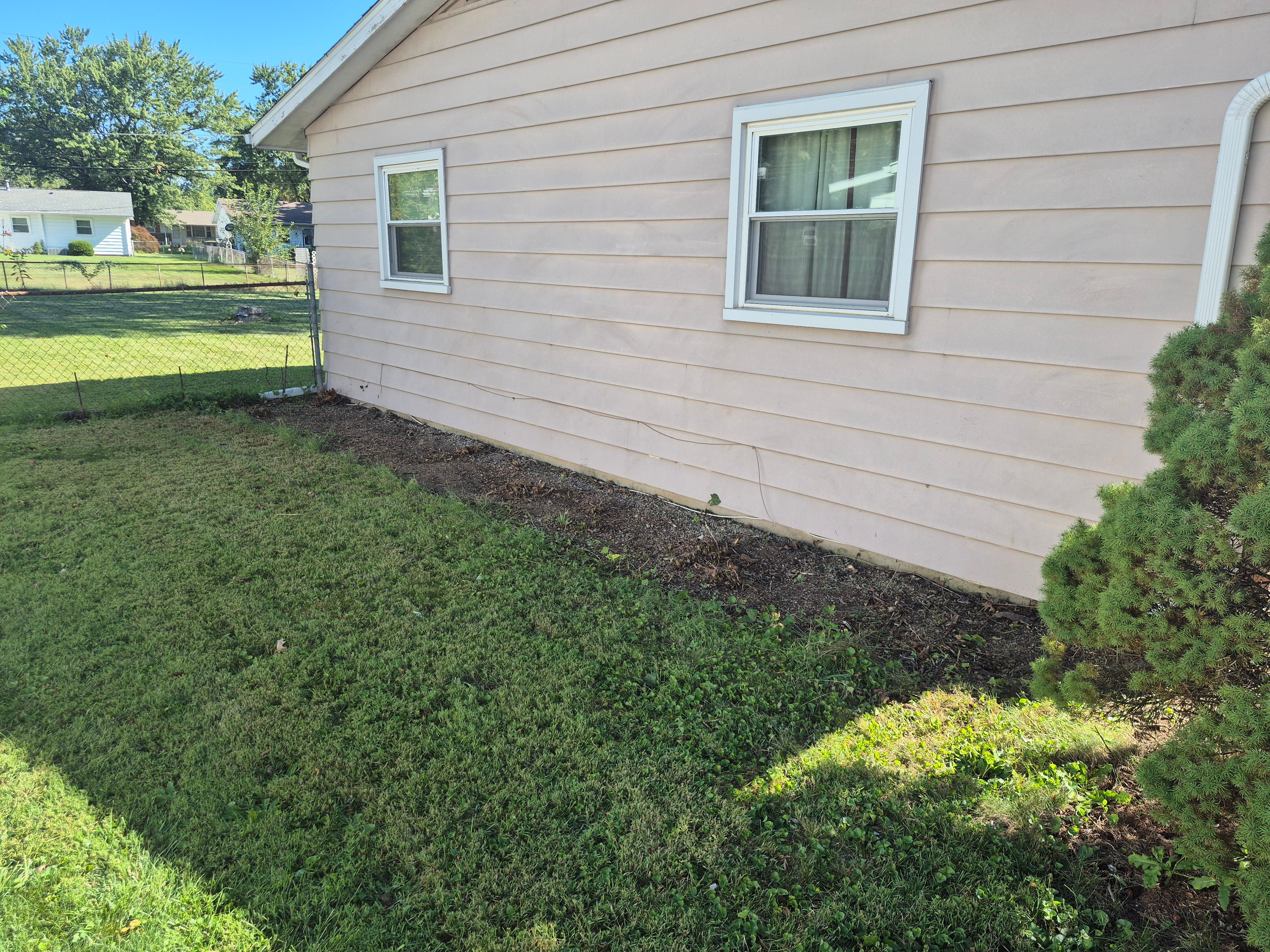 Side of House After Cleanup