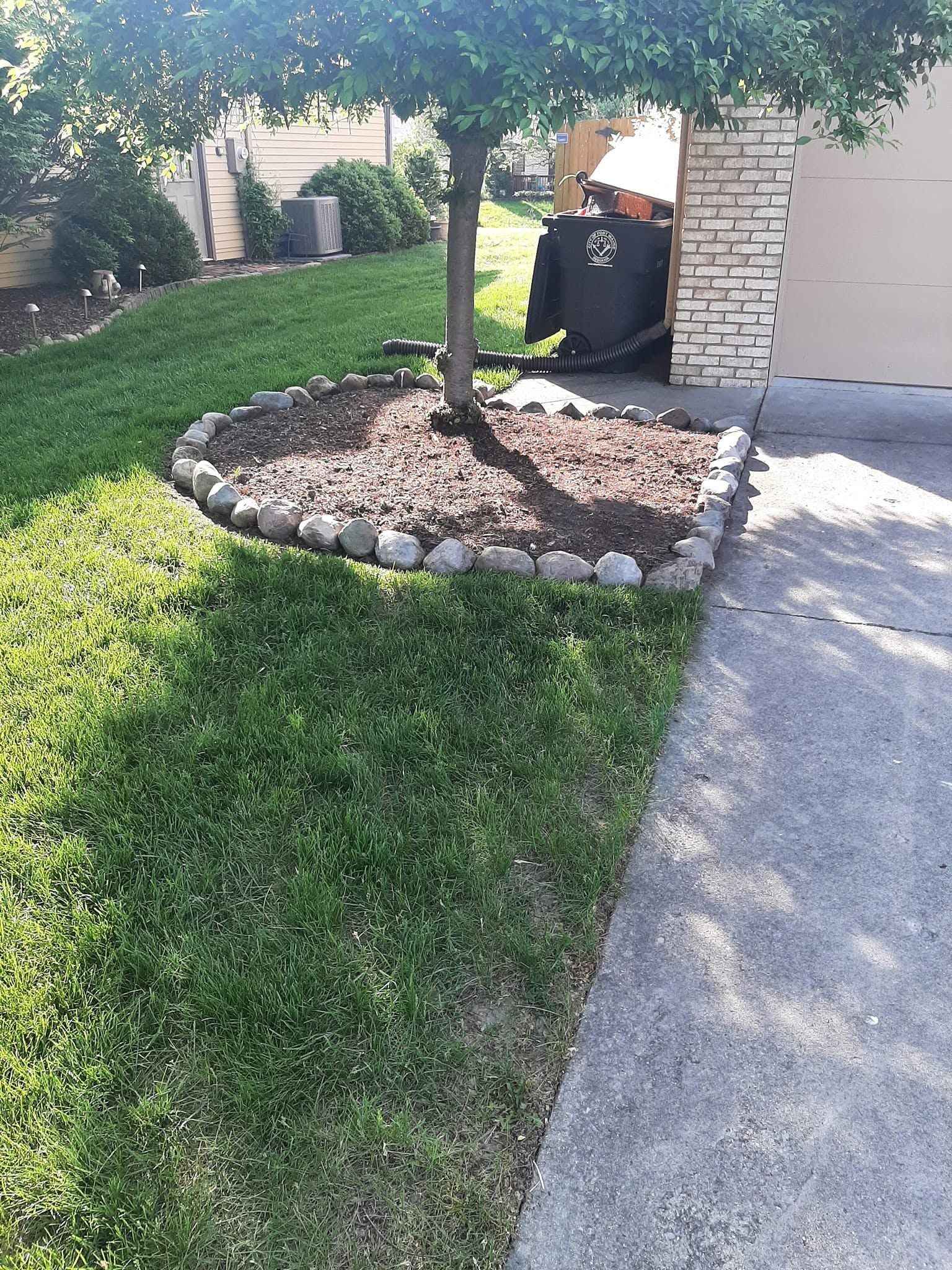 Side Of Garage Before