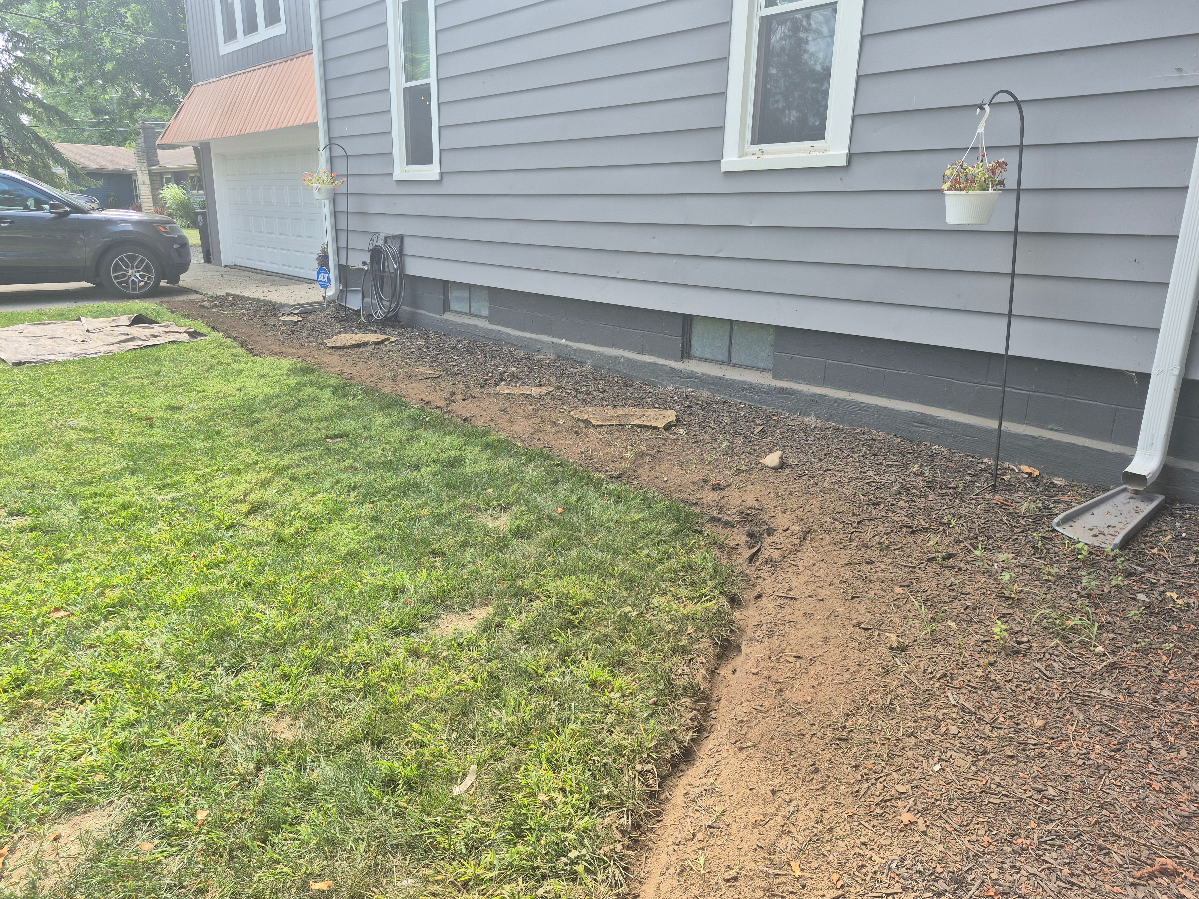 Side of House Before