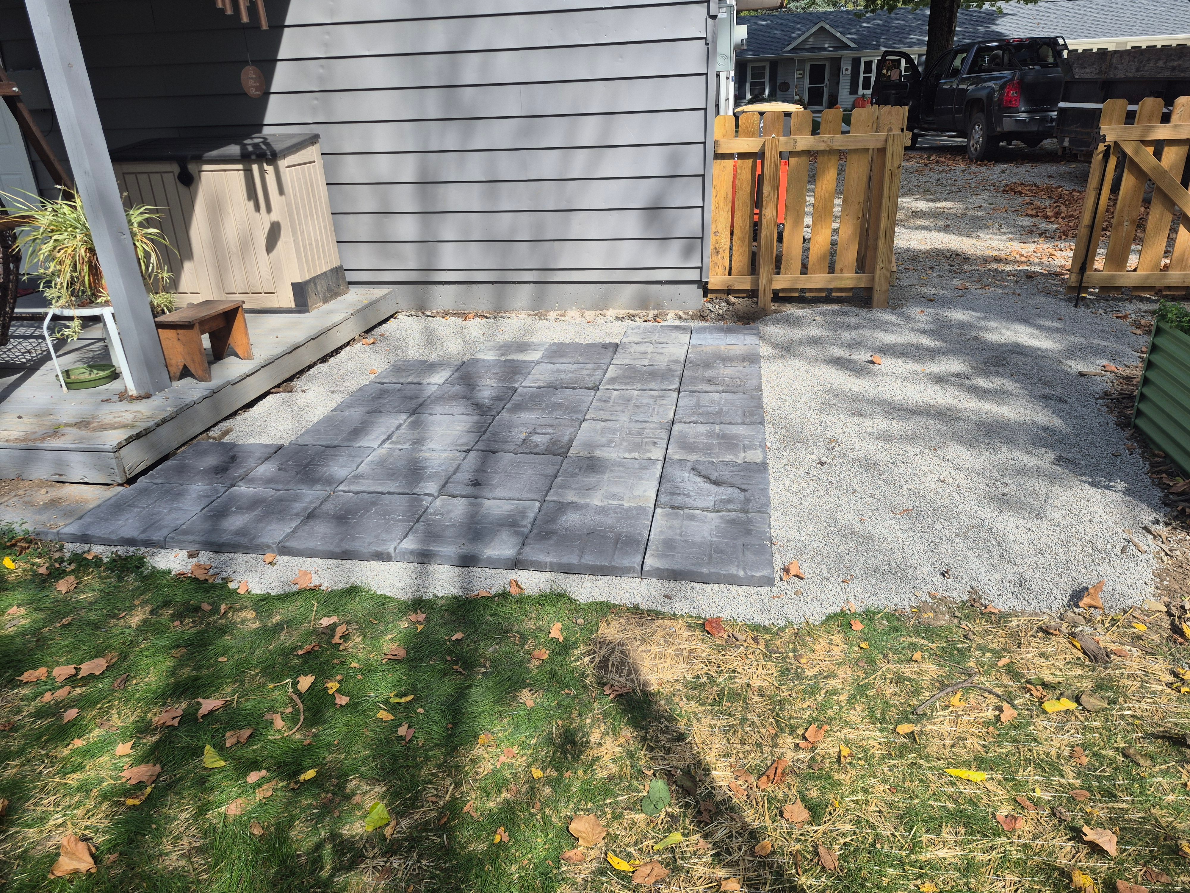 Patio In Back In Progress