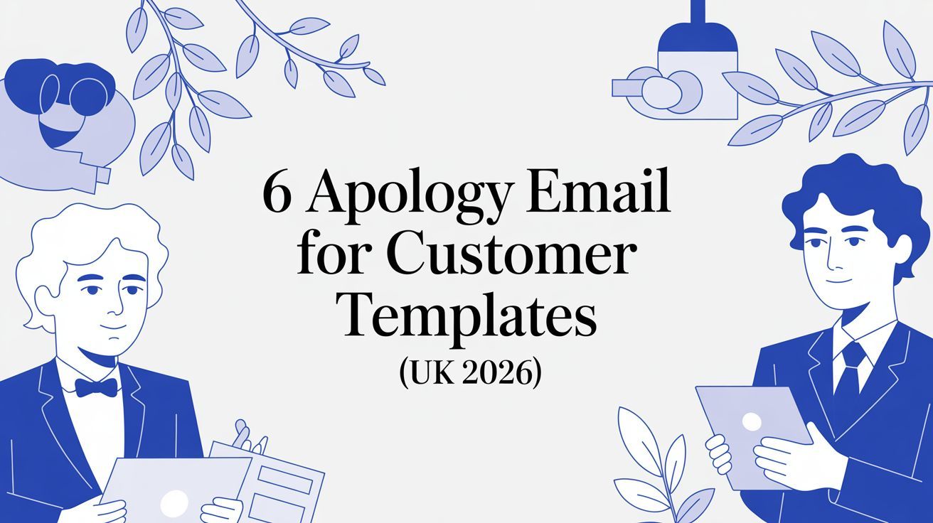6 Apology Email for Customer Templates (UK 2026)