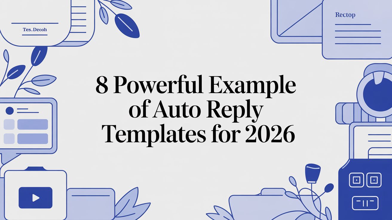 8 Powerful Example of Auto Reply Templates for 2026