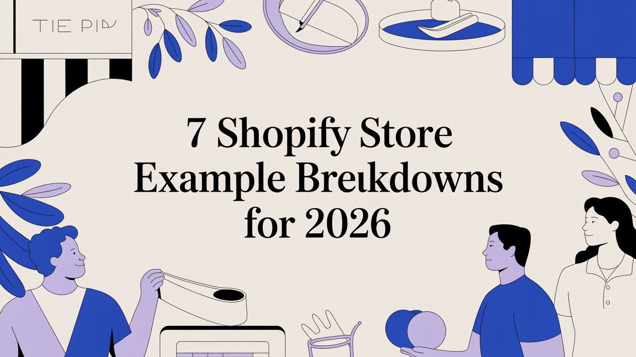7 Shopify Store Example Breakdowns for 2026