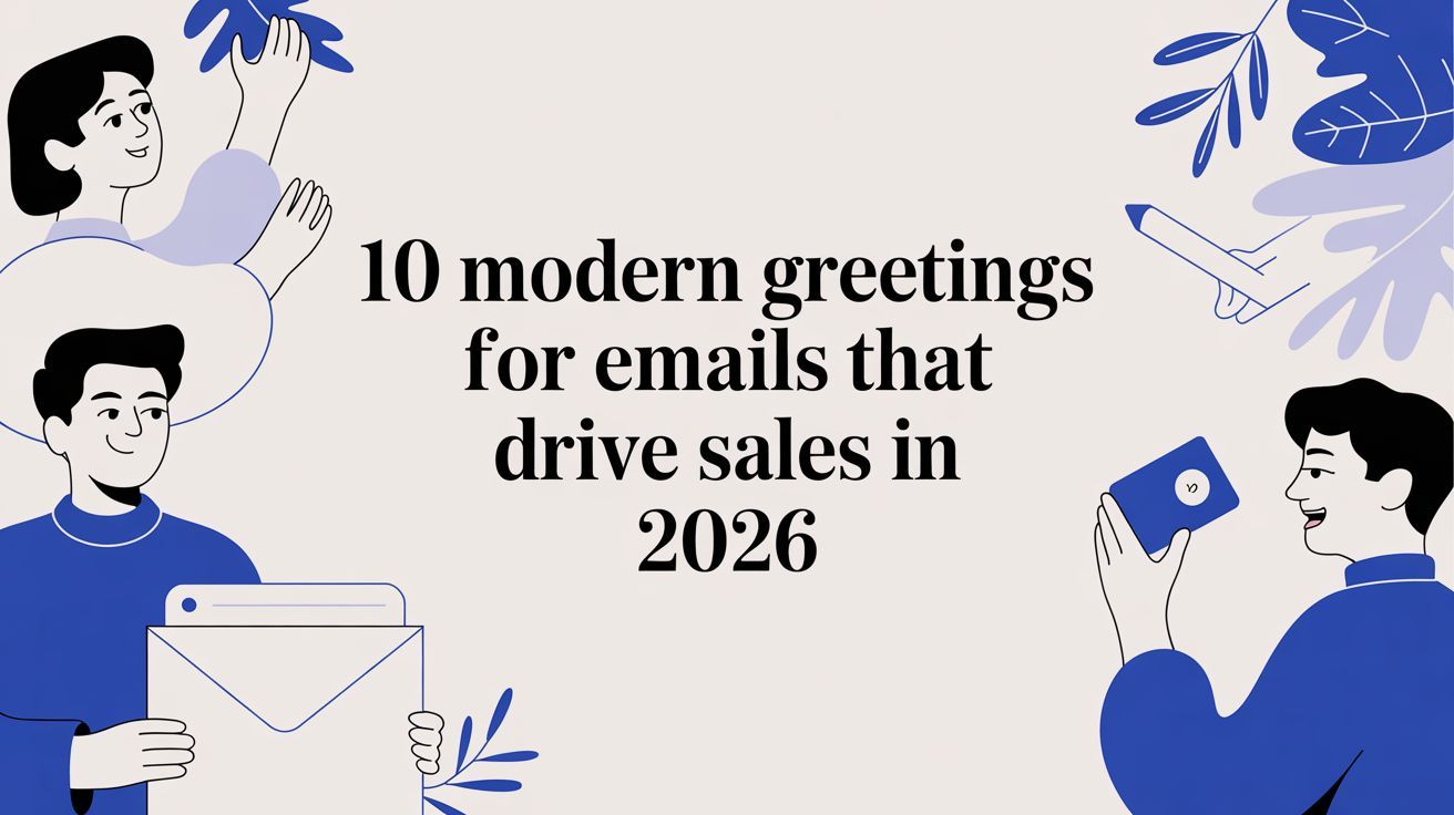 10 Modern Greetings for Emails That Drive Sales in 2026