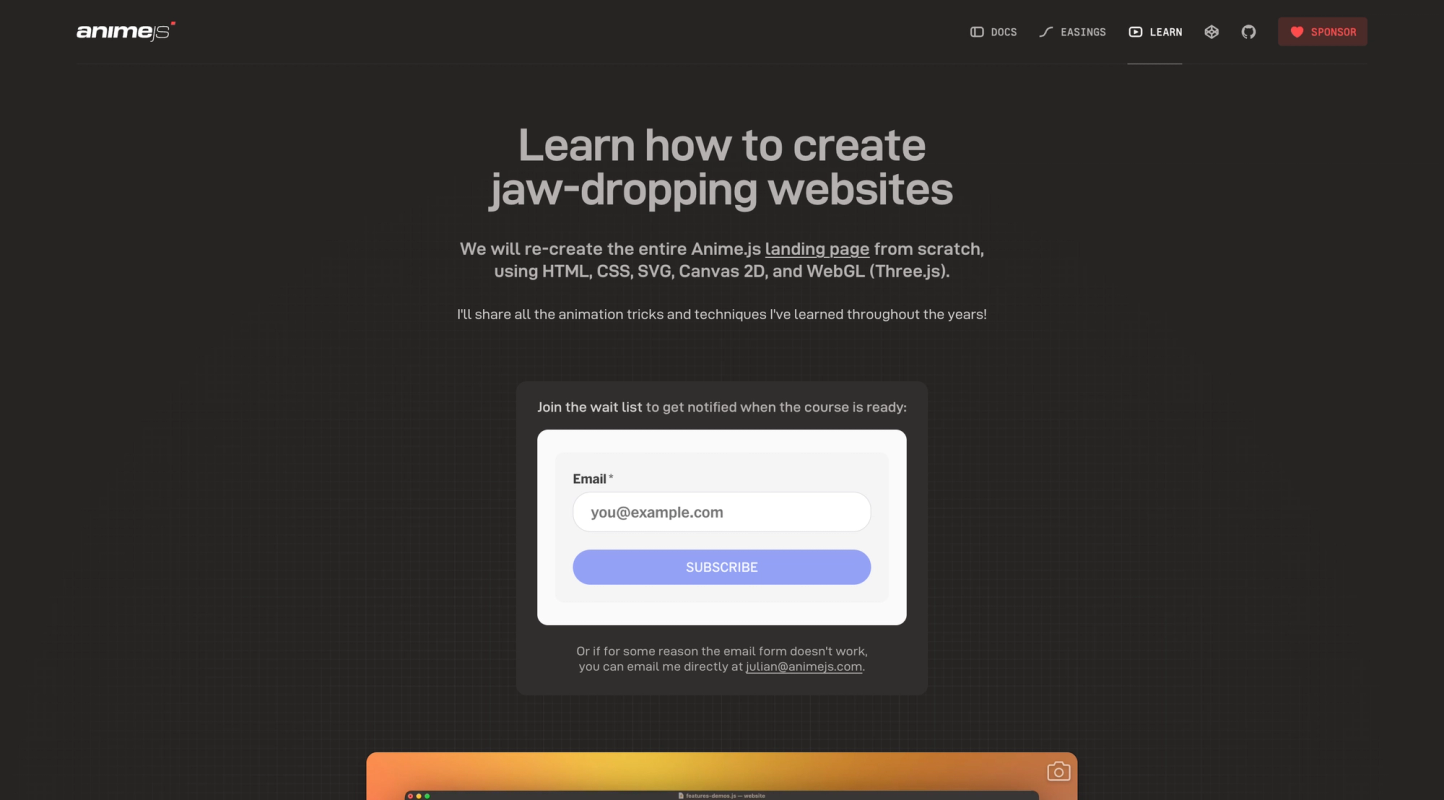 Anime.js screenshot 4