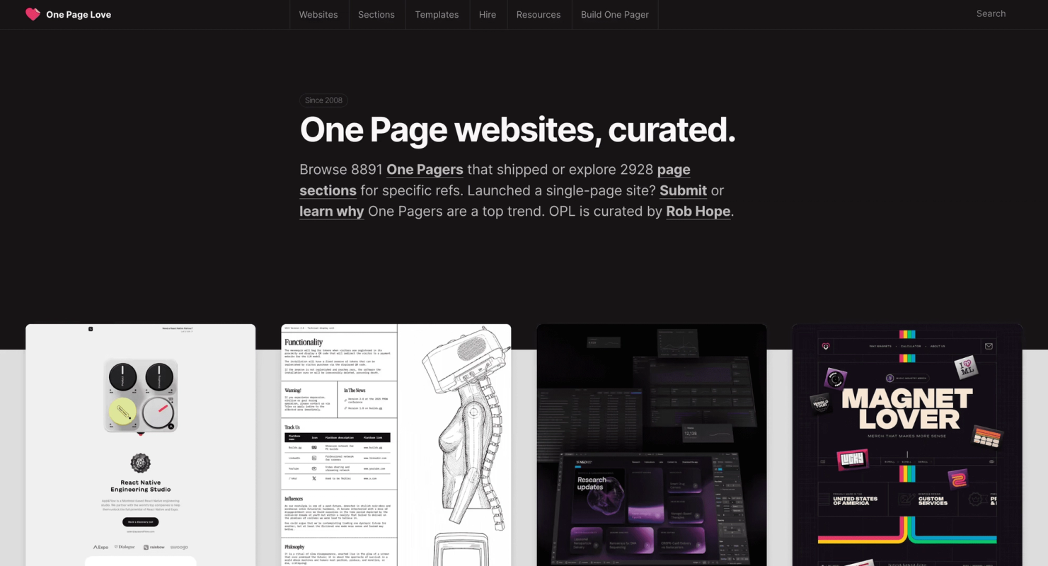 One Page Love screenshot 1
