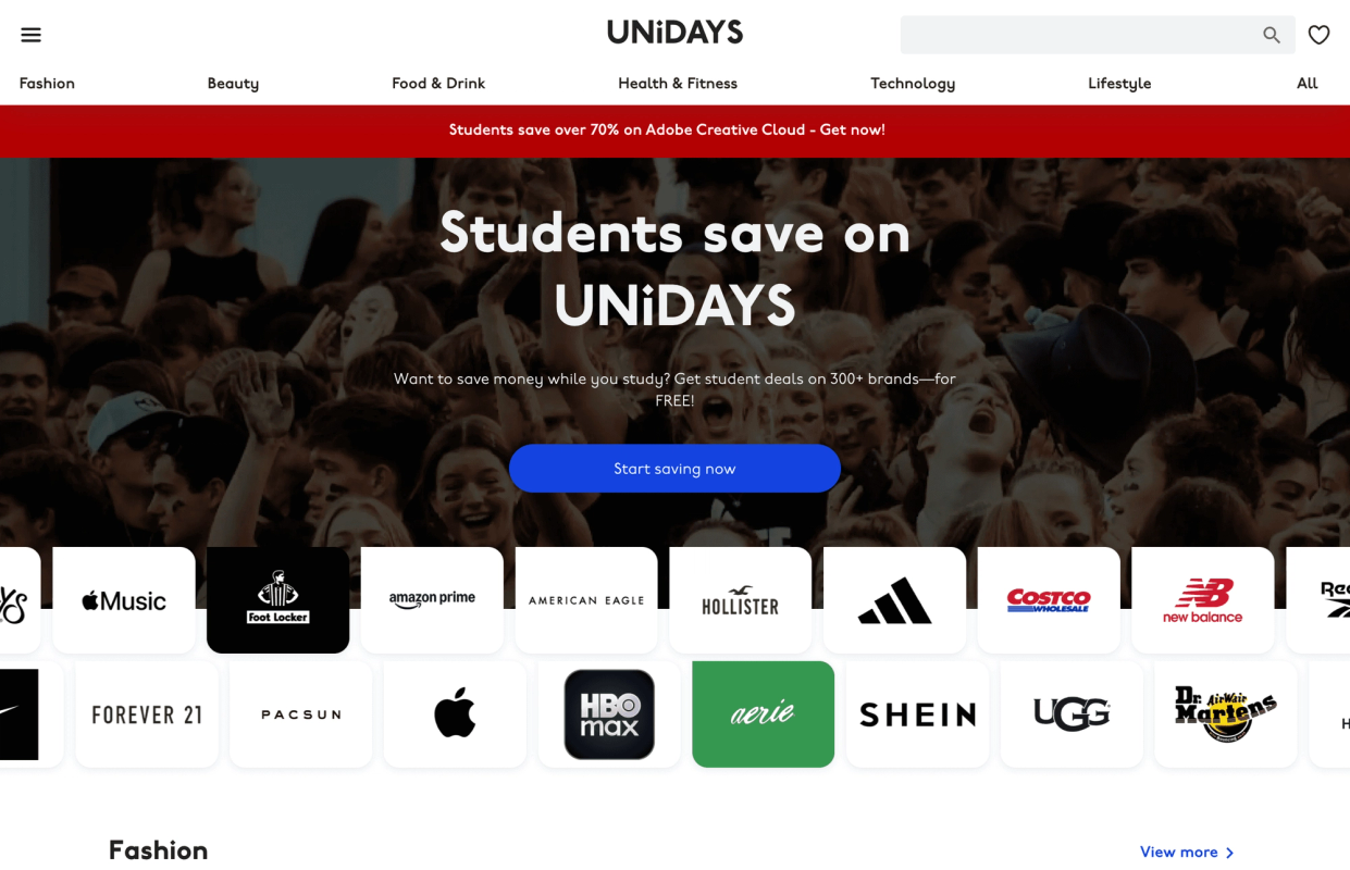 Unidays screenshot 1