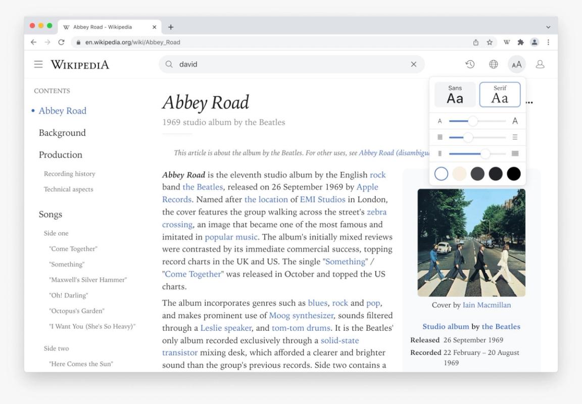 Modern for Wikipedia screenshot 4