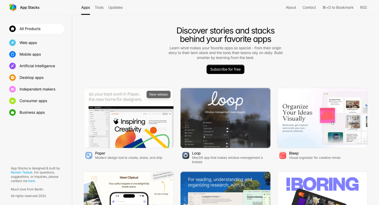 Appstacks screenshot 1