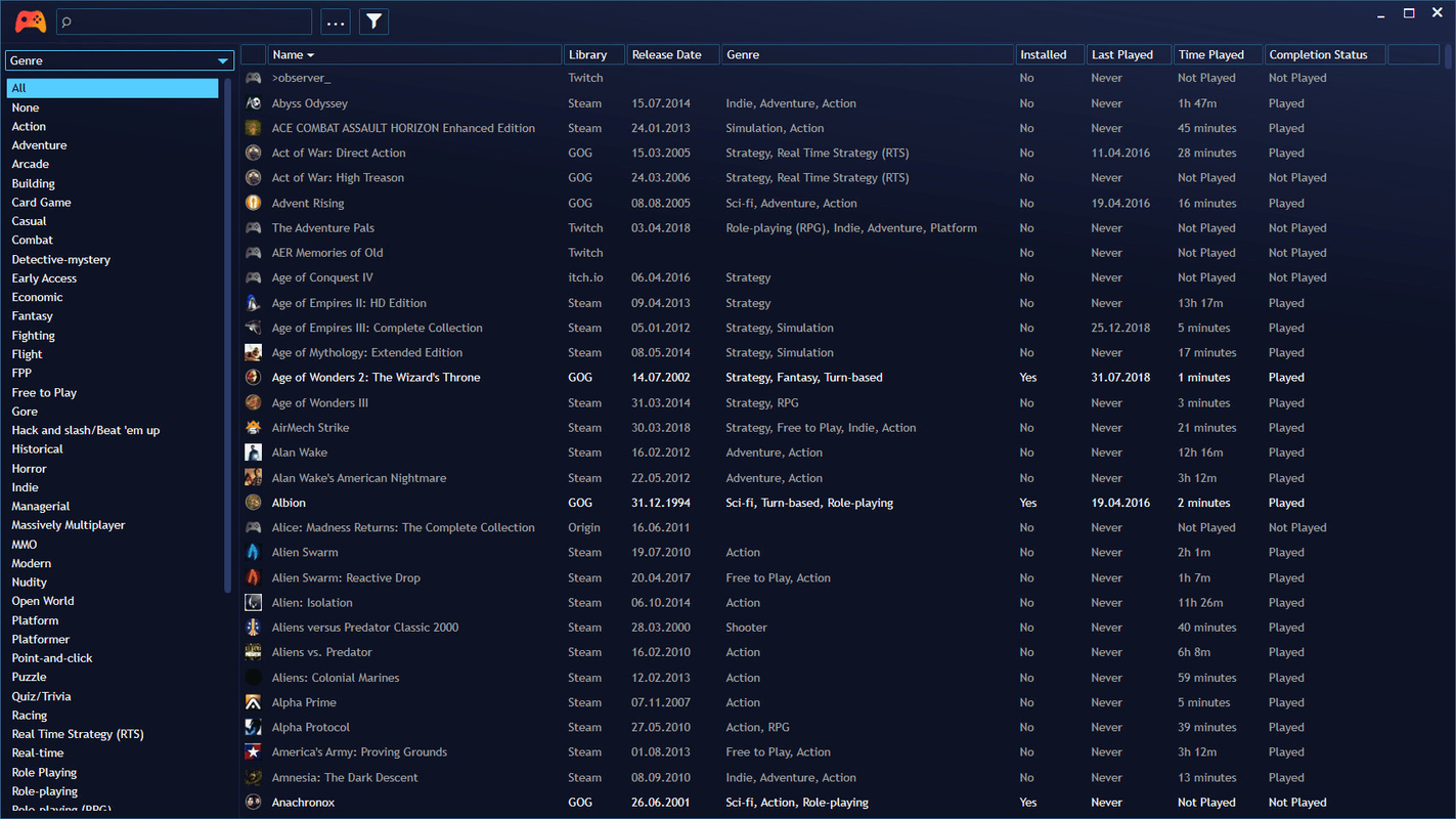 Playnite screenshot 5