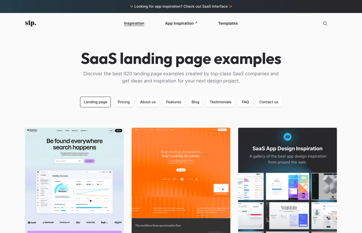 SaaS Landing Page screenshot 1