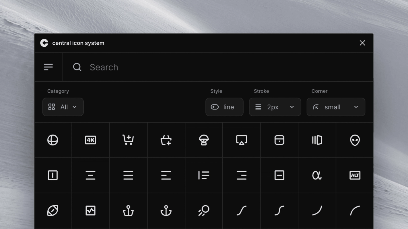 Central Icon System screenshot 1