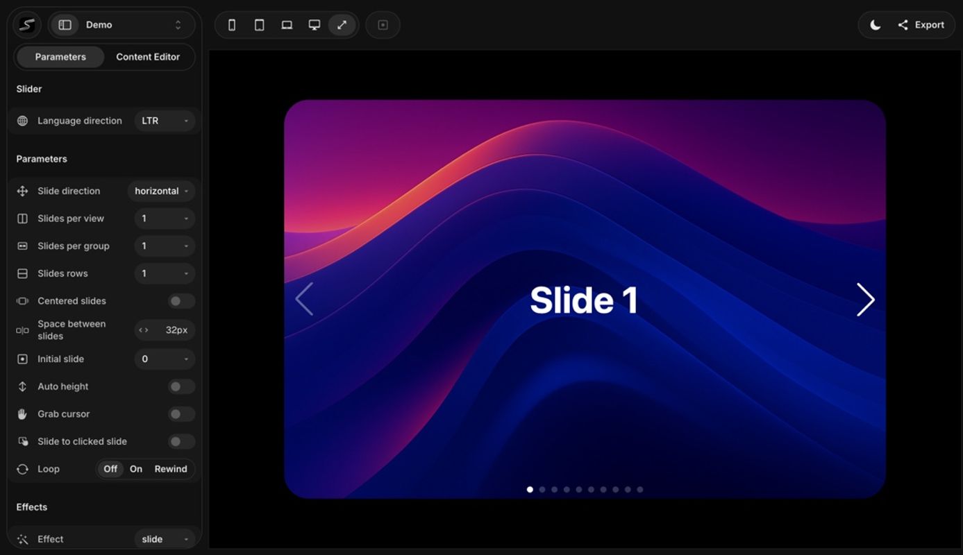Swiper screenshot 1