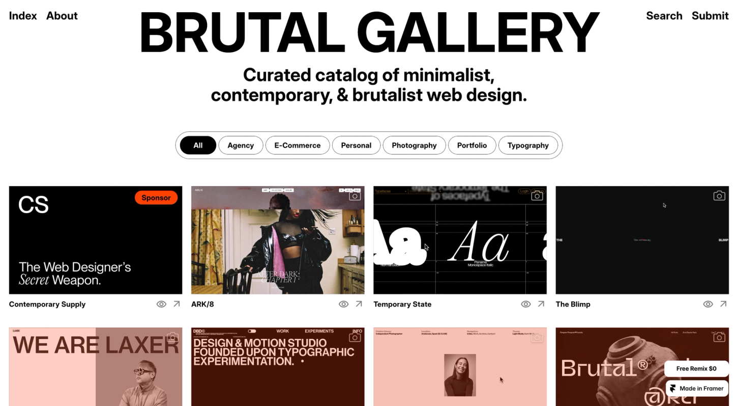 BRUTAL GALLERY screenshot 1