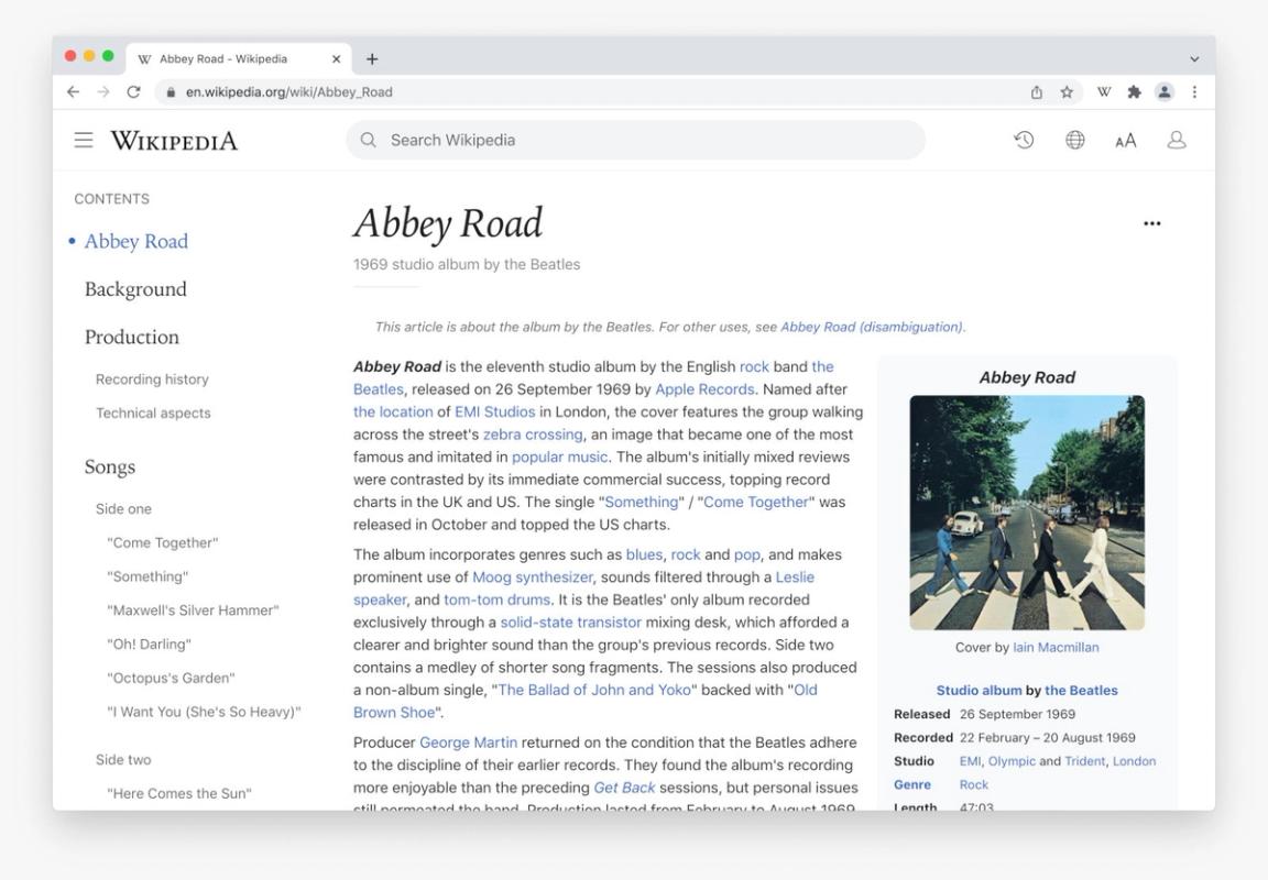 Modern for Wikipedia screenshot 1
