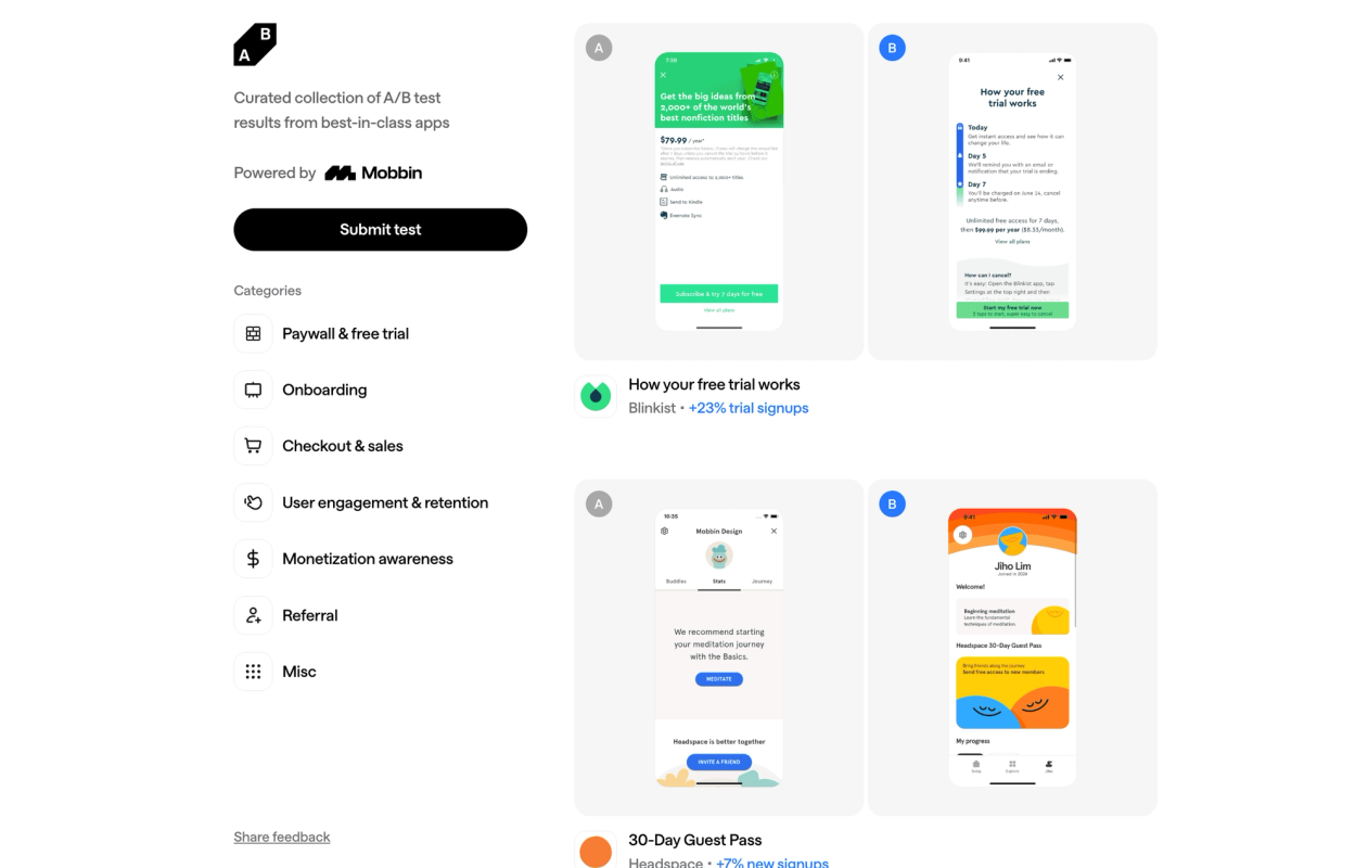 abtest.design screenshot 1
