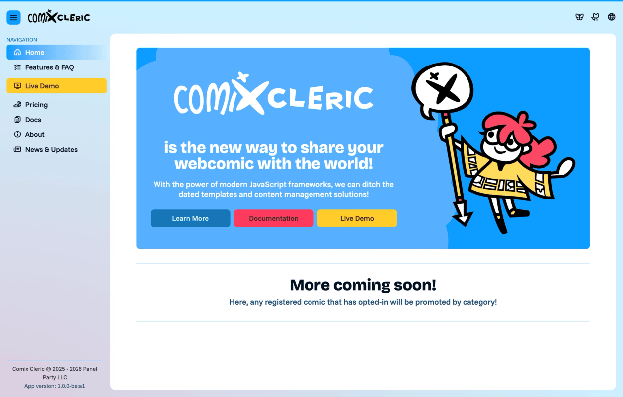 Comix Cleric screenshot 1