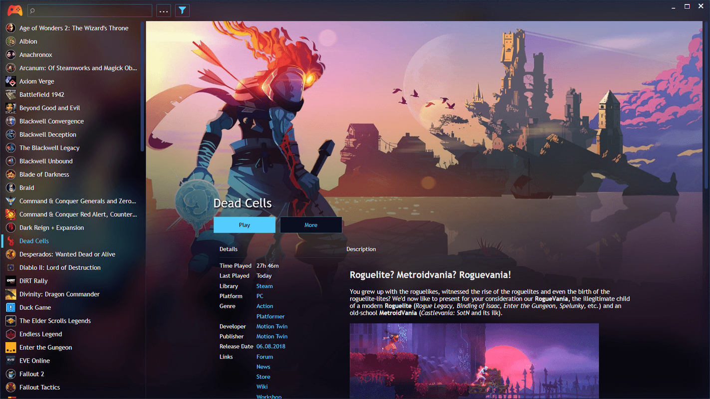 Playnite screenshot 1
