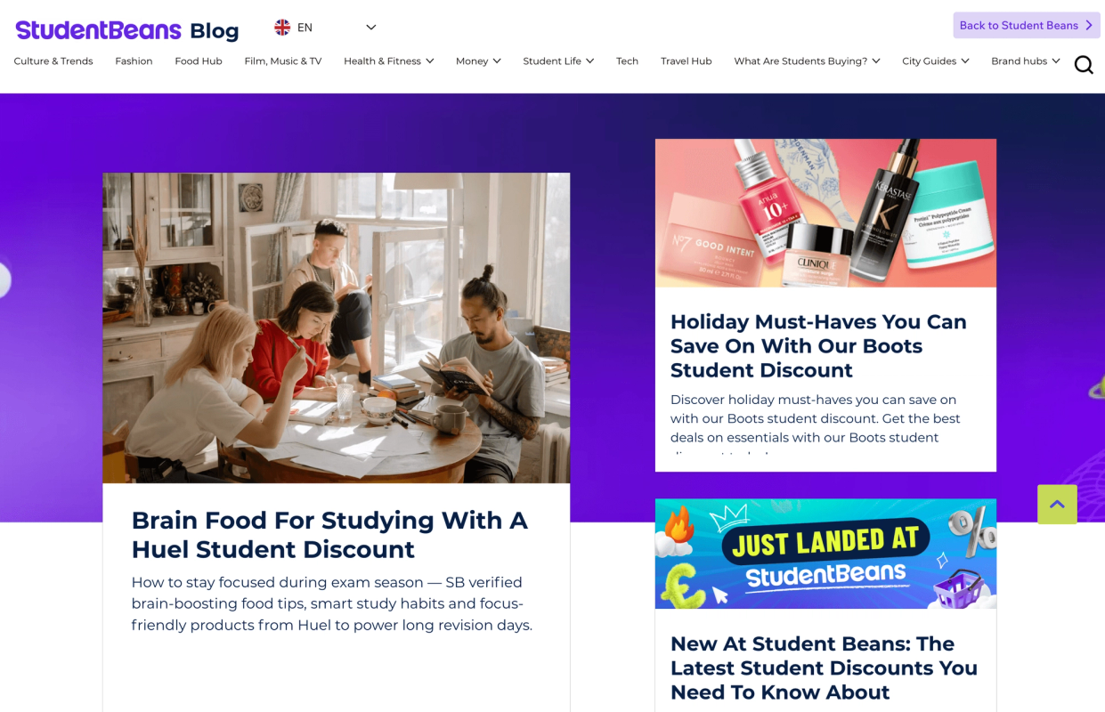 StudentBeans screenshot 2