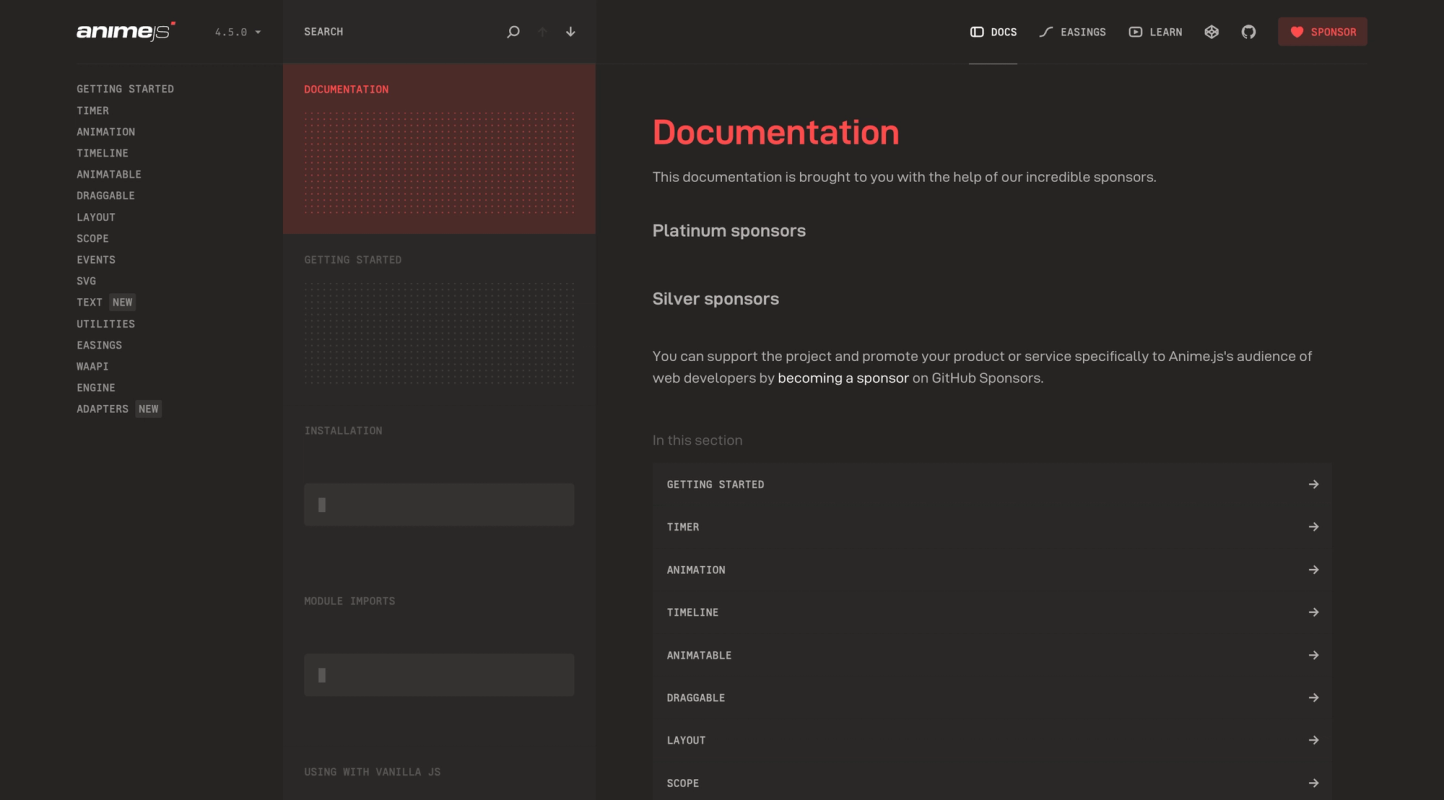Anime.js screenshot 2