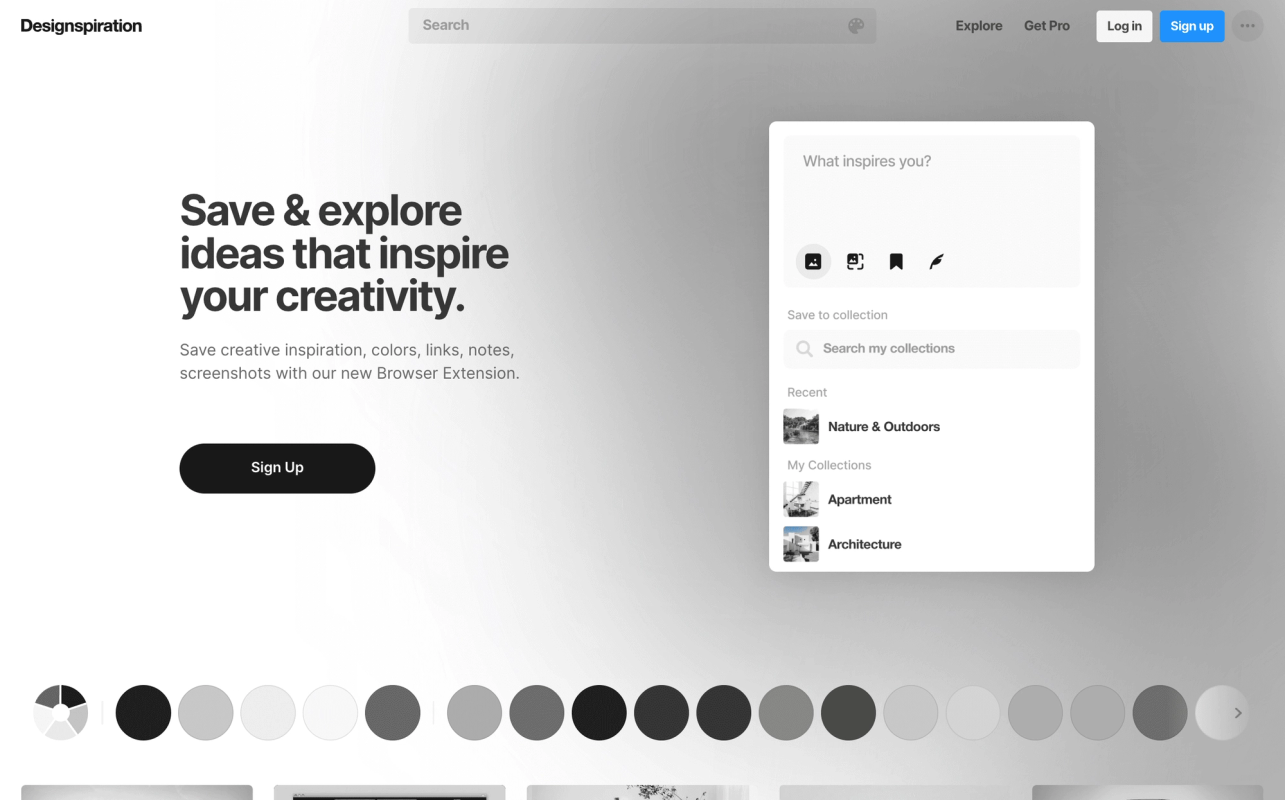 Designspiration screenshot 1