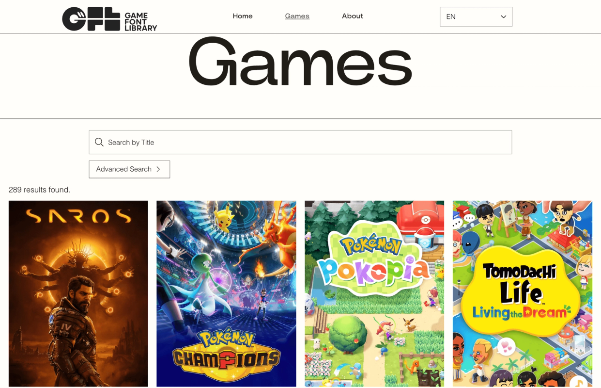 Game Font Library screenshot 1