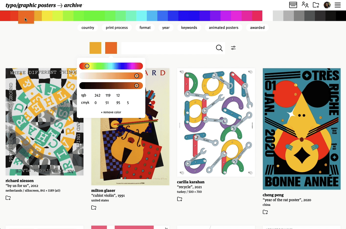 typo/graphic posters screenshot 2