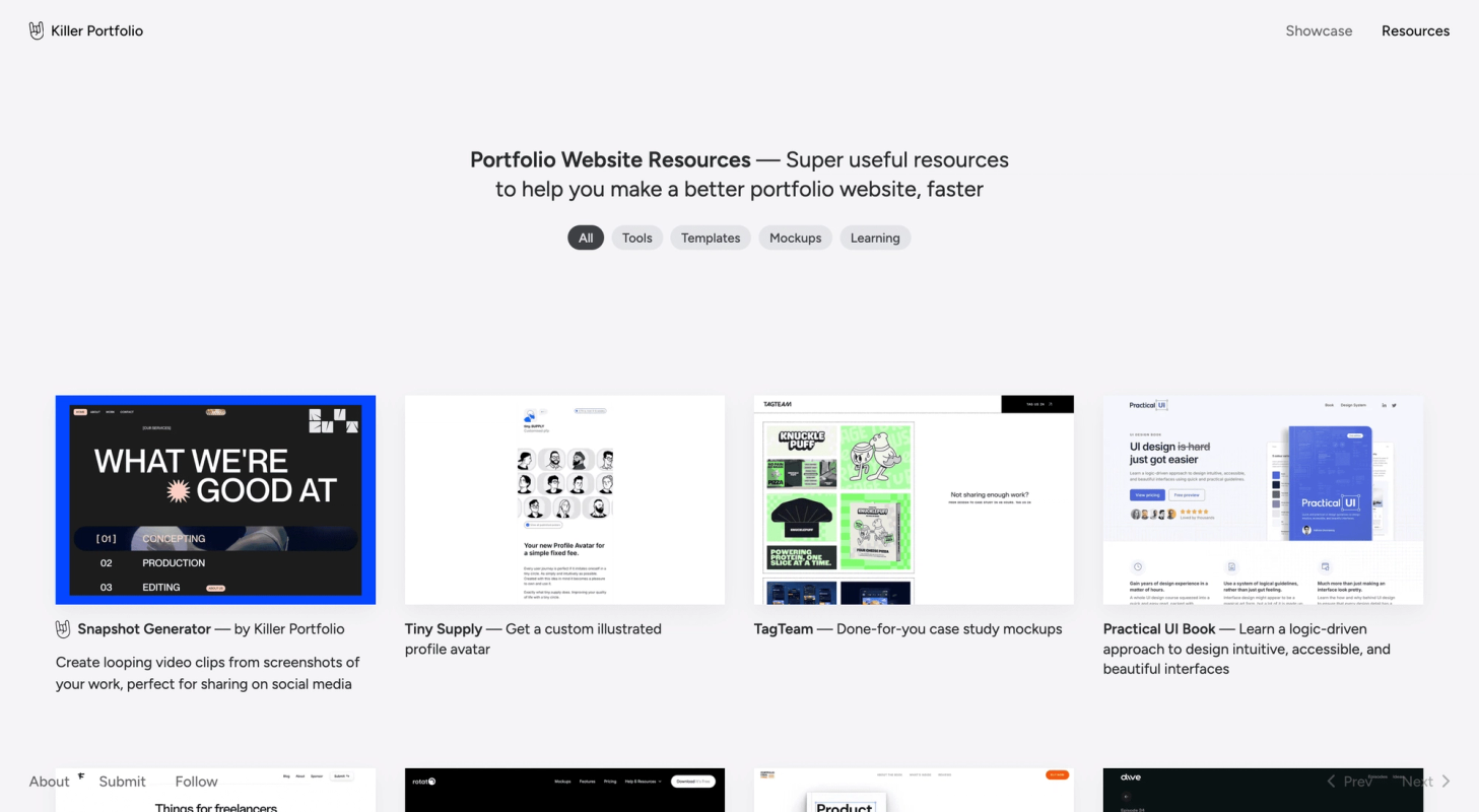Killer Portfolio screenshot 2