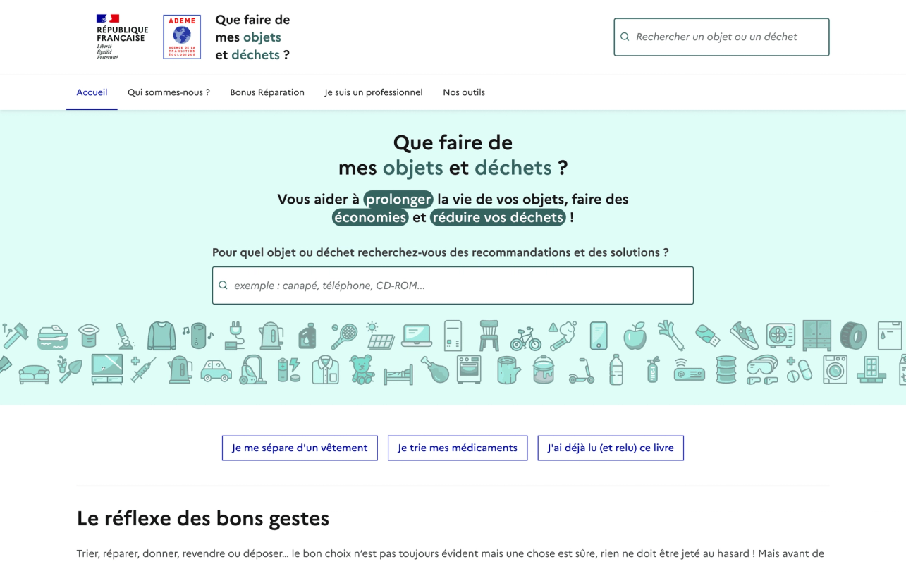 Que faire de mes objets et déchets ? screenshot 1