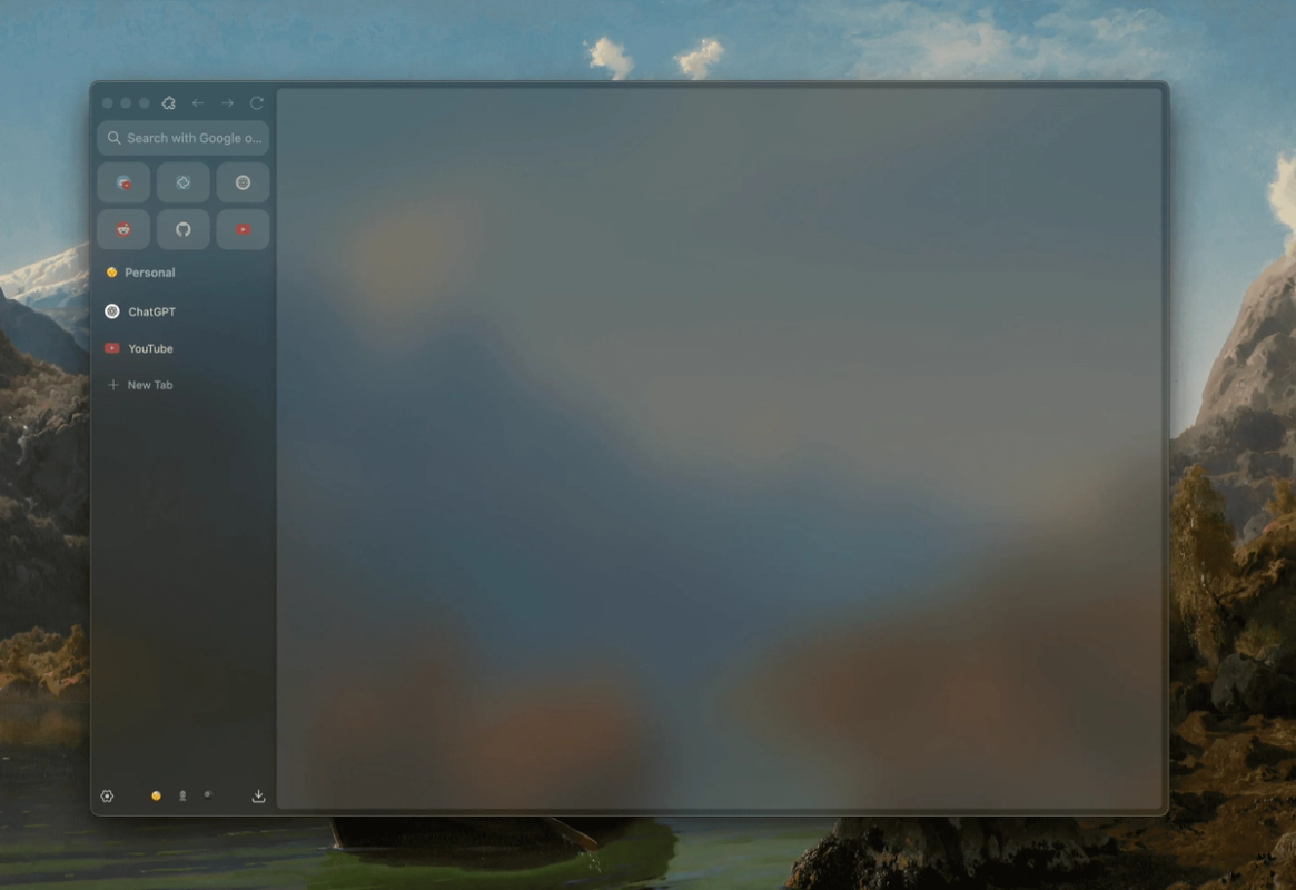 Zen Browser screenshot 1