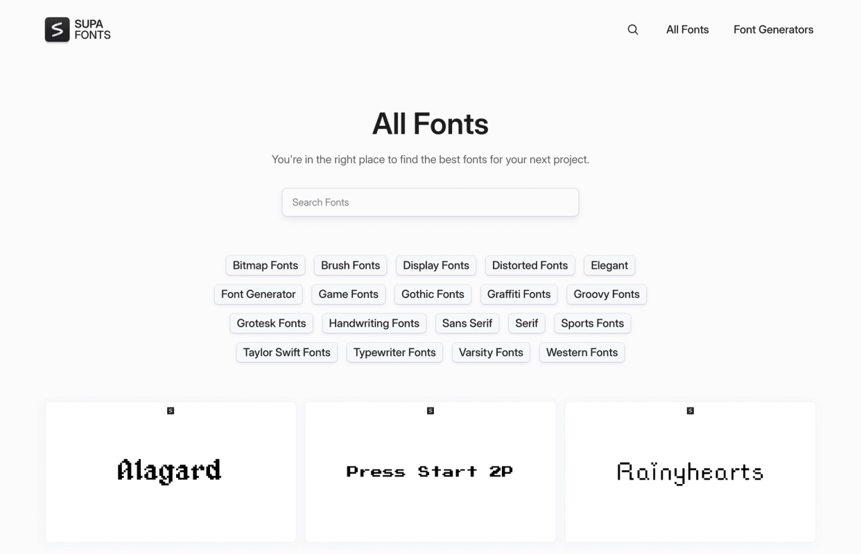 Supafonts screenshot 1