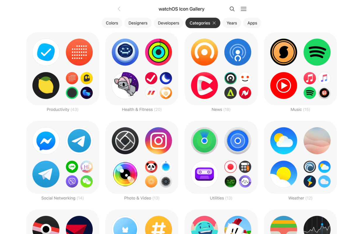 WatchOS Icon Gallery screenshot 1