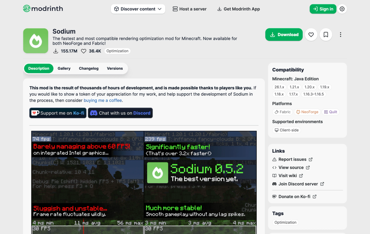 Modrinth screenshot 4
