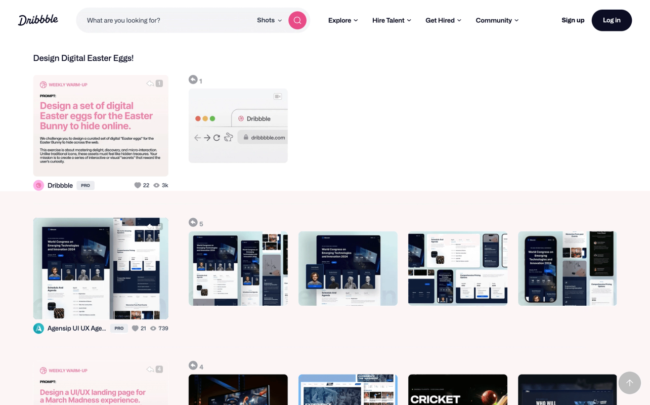Dribbble screenshot 5