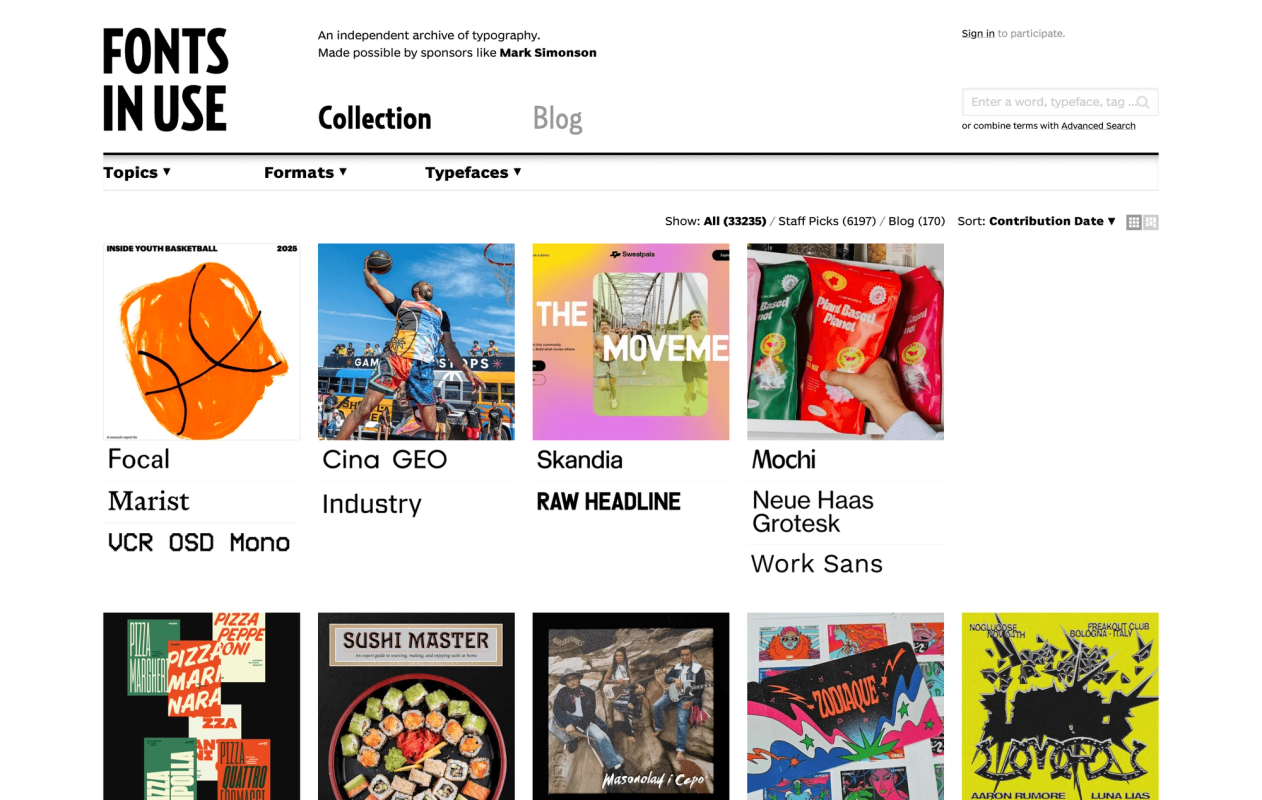 Fonts In Use screenshot 1