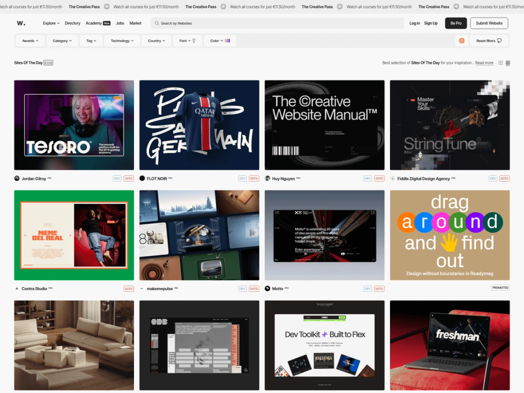 Awwwards screenshot 1