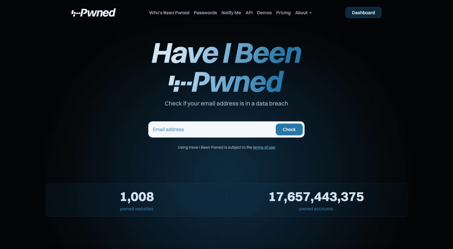 Have I Been Pwned screenshot 1