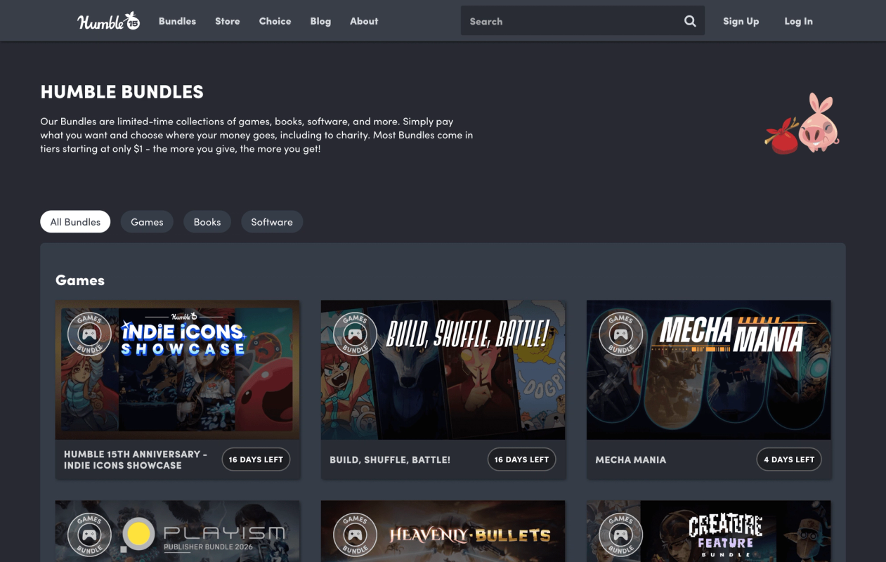 Humble Bundle screenshot 2