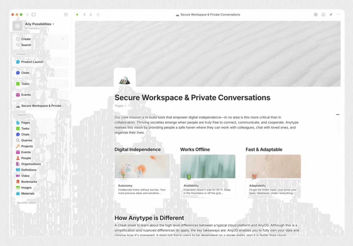 Anytype screenshot 4