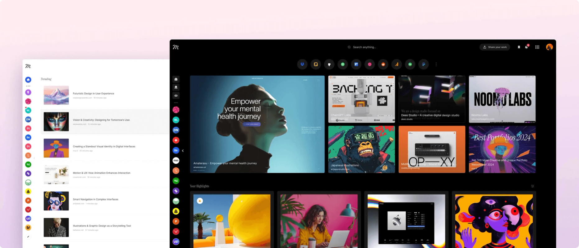 Muzli screenshot 1
