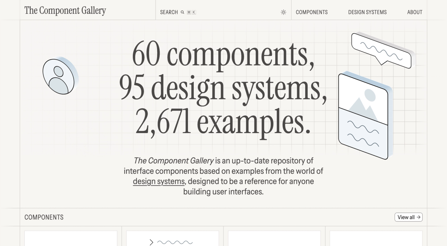 The Component Gallery screenshot 1
