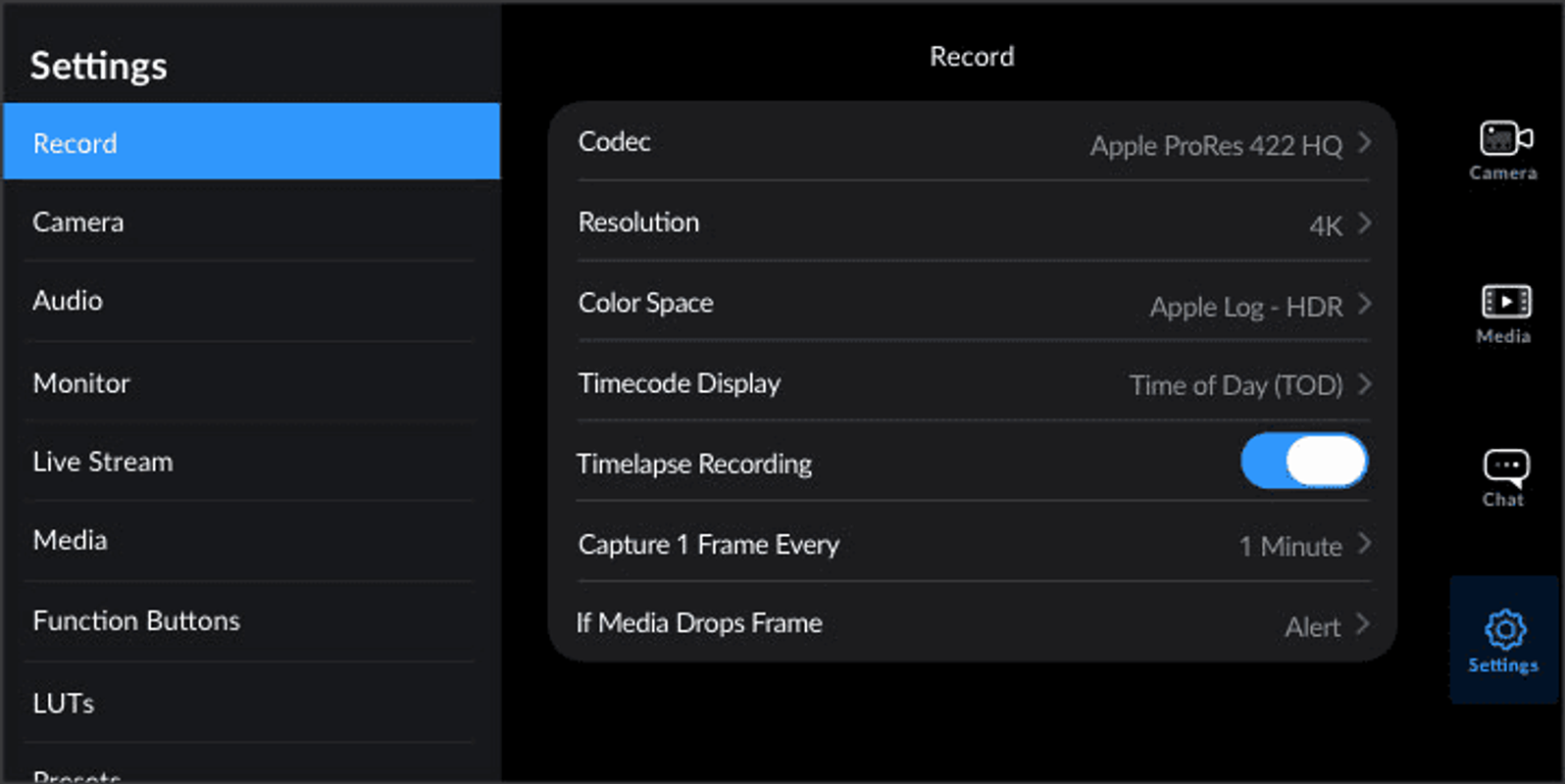 Blackmagic Camera screenshot 4