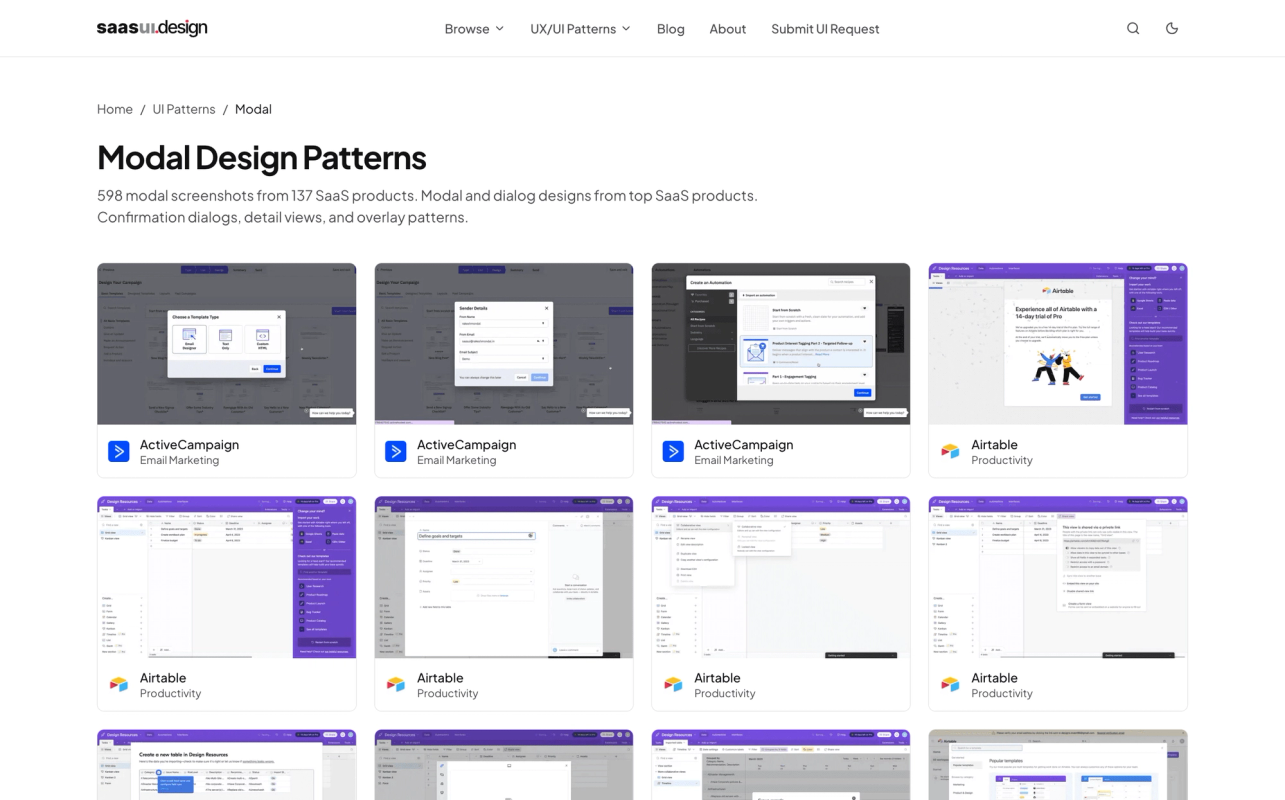 SaaS UI screenshot 2