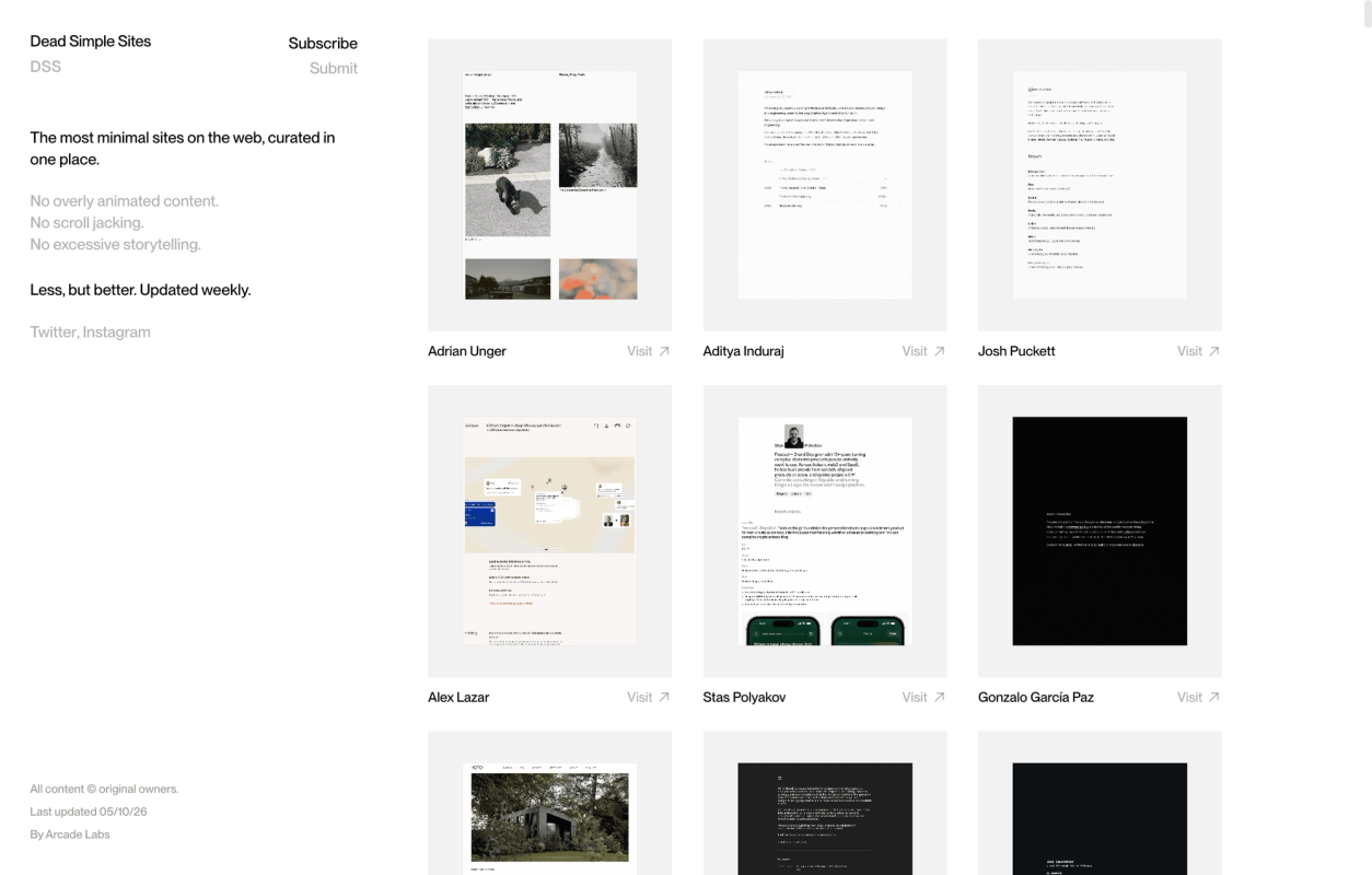 Dead Simple Websites screenshot 1
