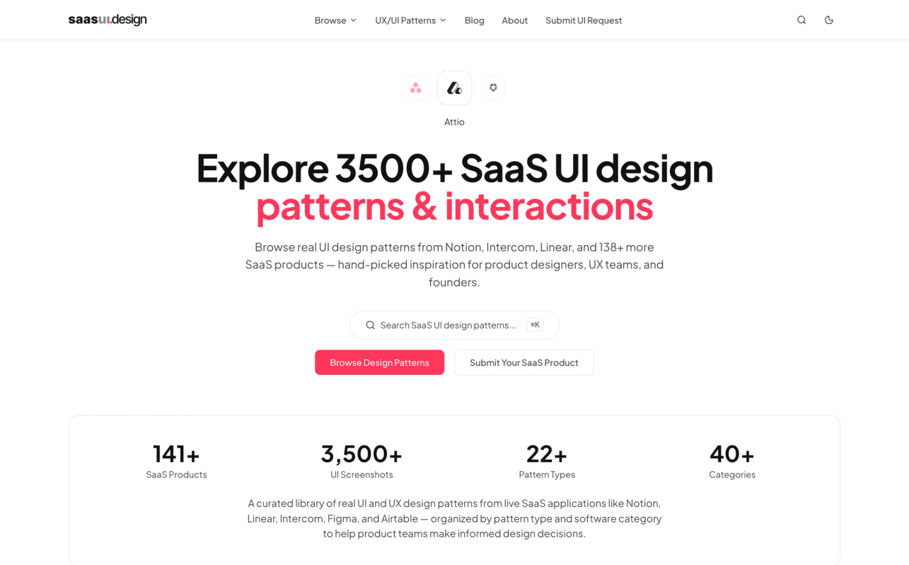SaaS UI screenshot 1