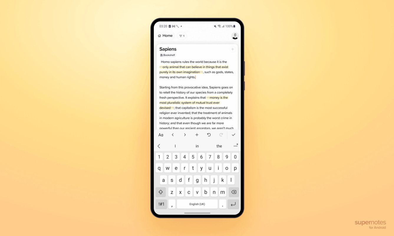 Supernotes screenshot 2