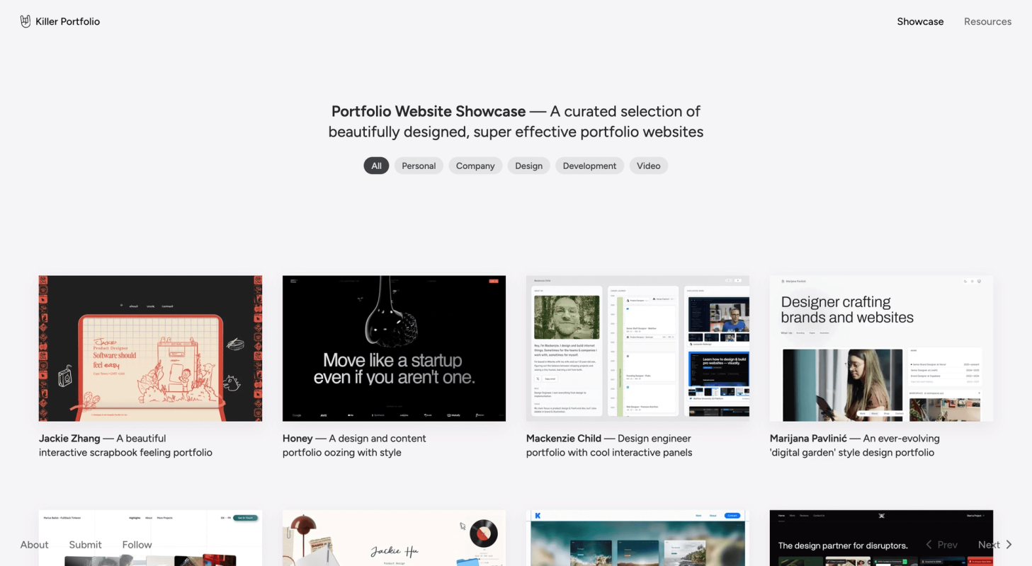Killer Portfolio screenshot 1