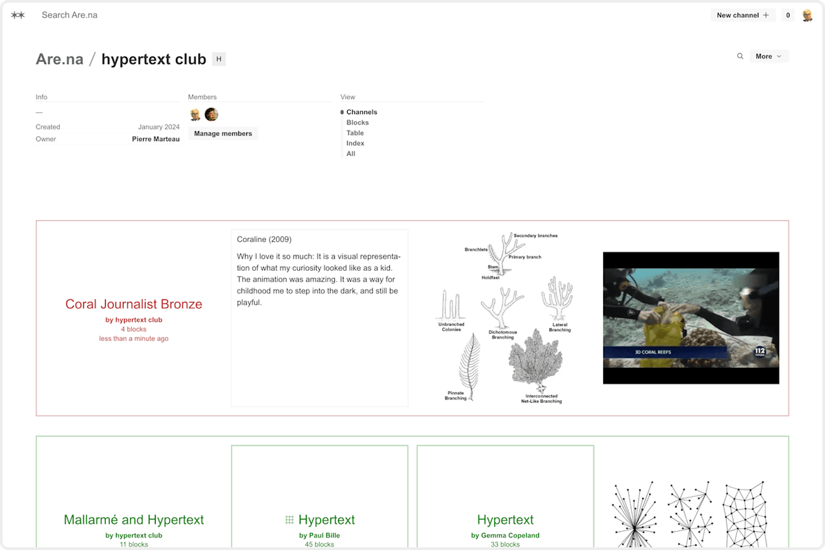 Are.na screenshot 1