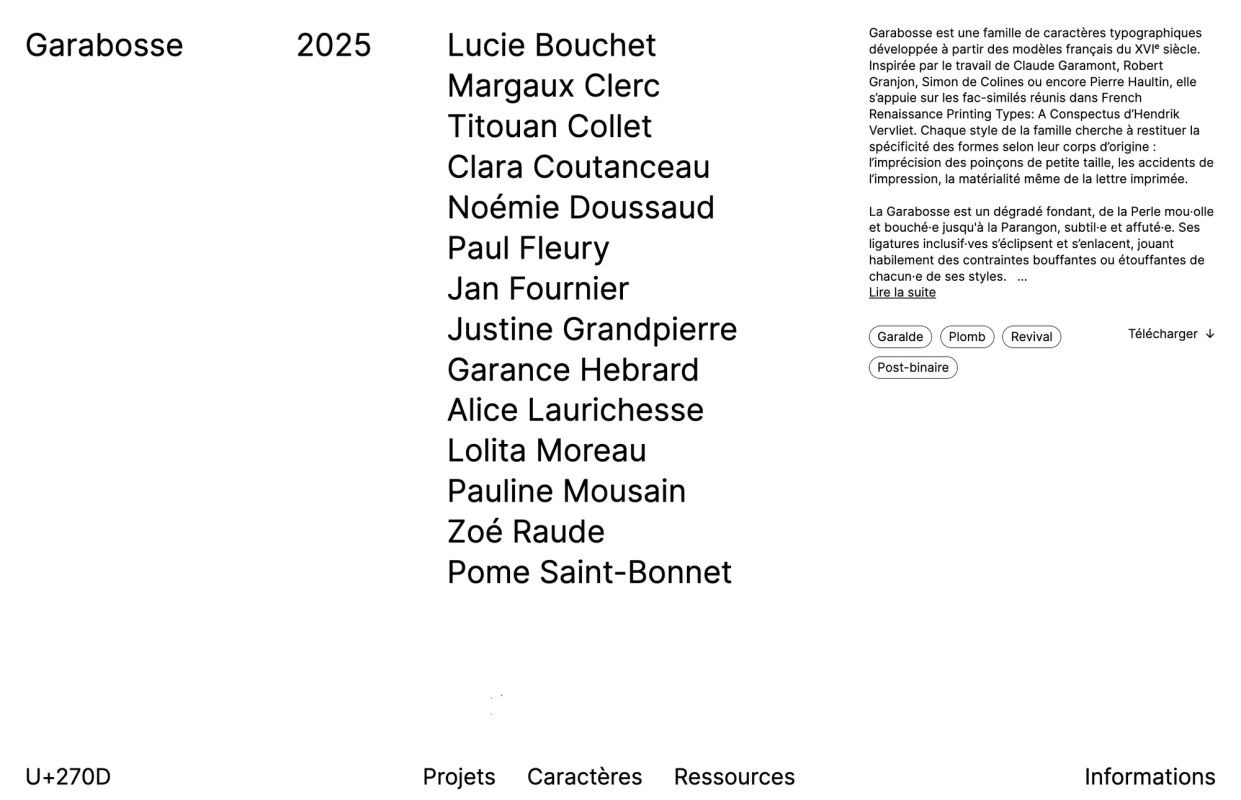 U+270D screenshot 1